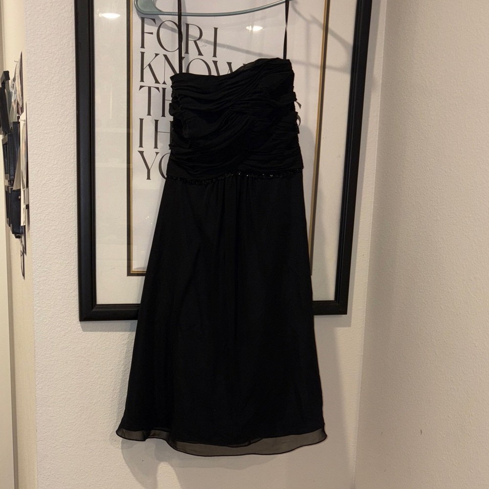 Chic Strapless Black Dress